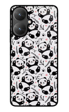 Cute Panda Poco M6 5G Glass Case