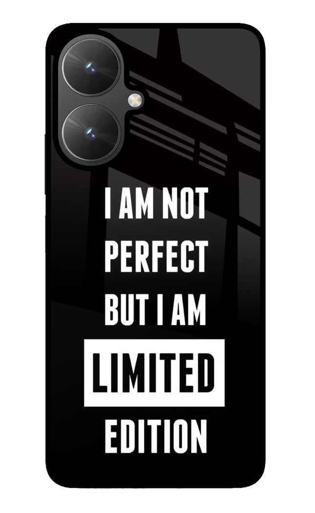 I Am Not Perfect But I Am Limited Edition Poco M6 5G Glass Case
