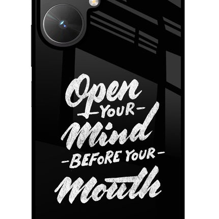 Open Your Mind Before Your Mouth Poco M6 5G Glass Case
