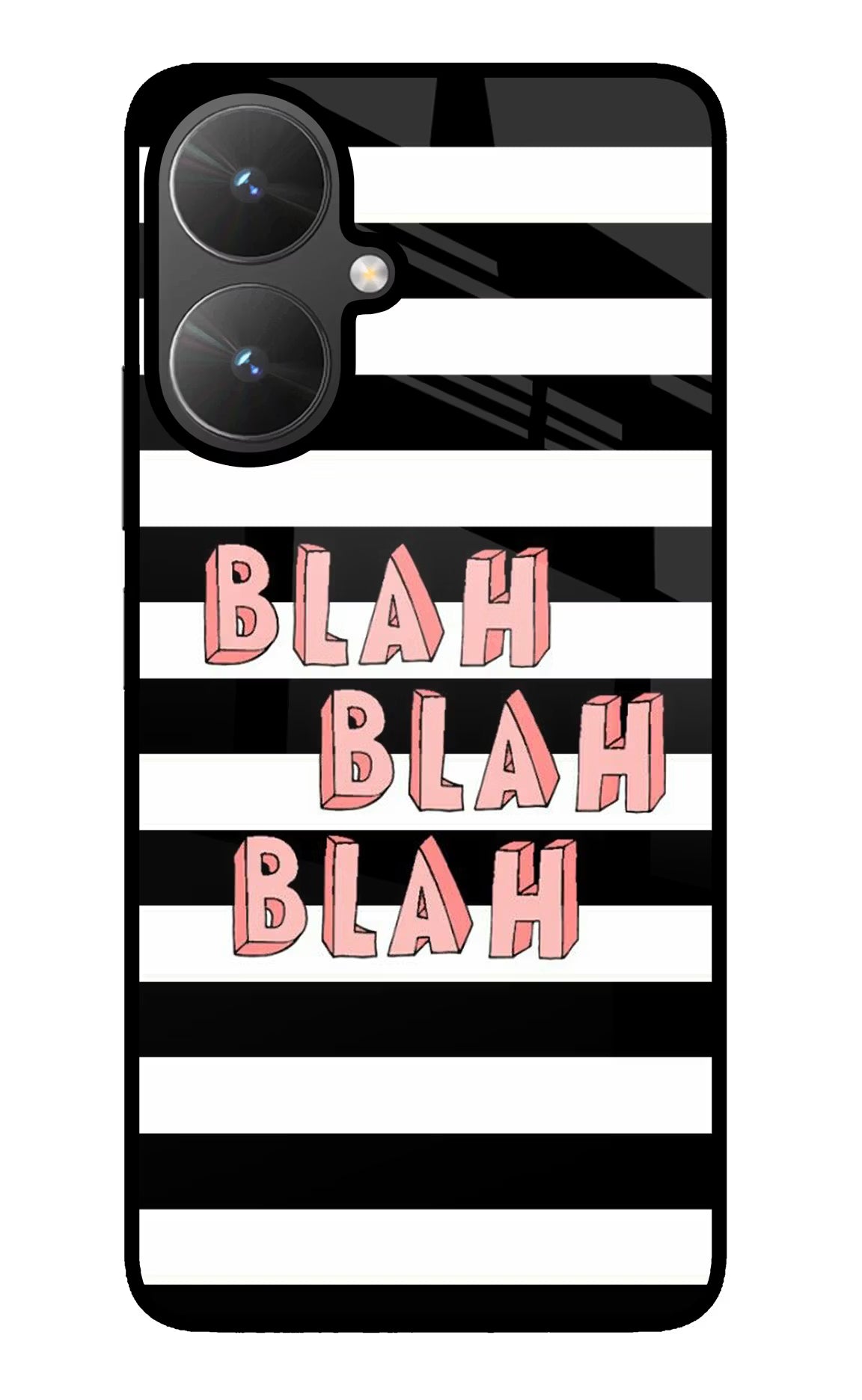 Blah Blah Blah Poco M6 5G Glass Case
