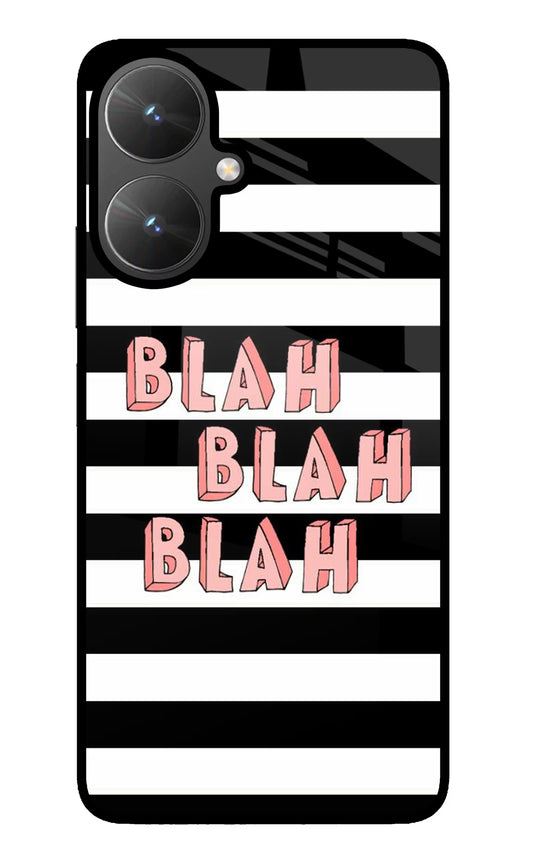 Blah Blah Blah Poco M6 5G Glass Case