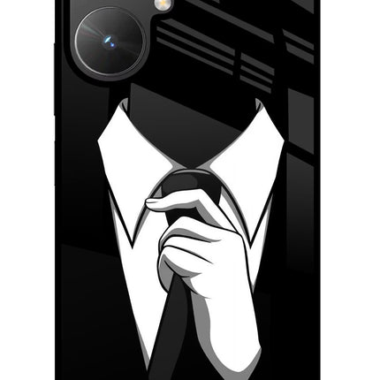 Black Tie Poco M6 5G Glass Case
