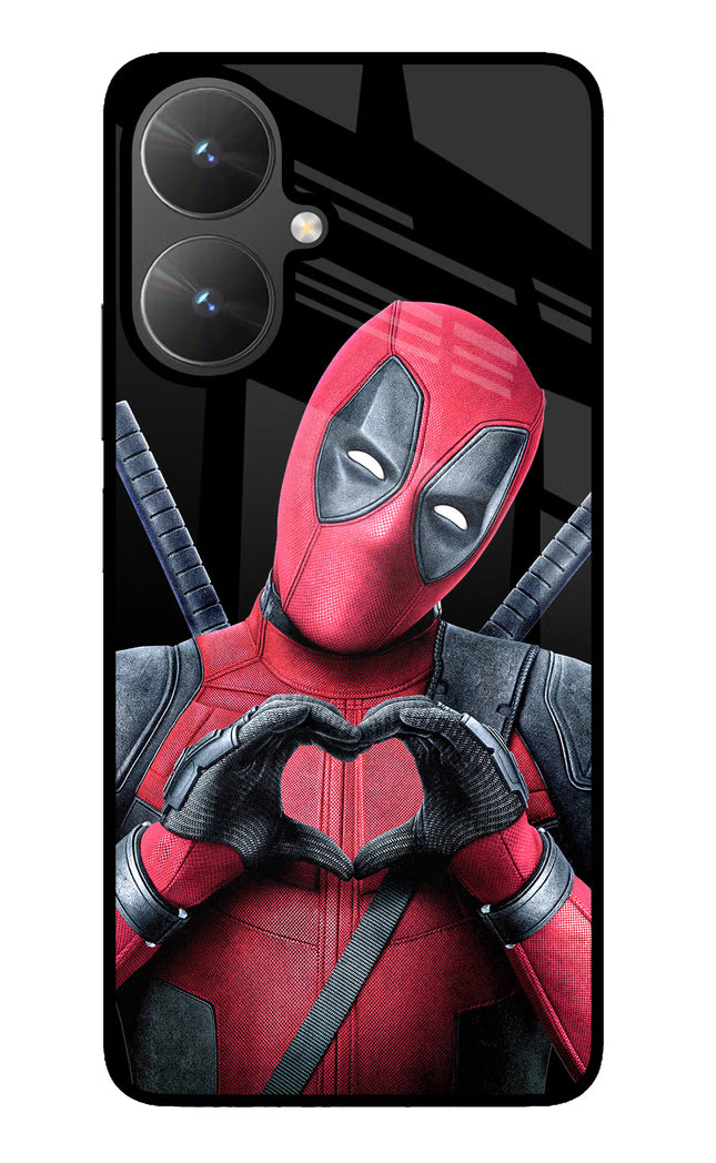 Deadpool Poco M6 5G Glass Case