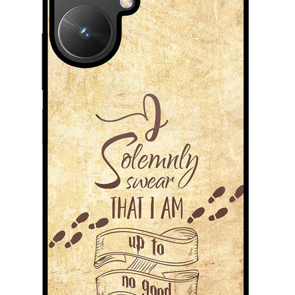 I Solemnly swear that i up to no good Poco M6 5G Glass Case