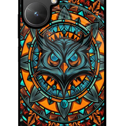 Angry Owl Art Poco M6 5G Glass Case