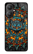 Angry Owl Art Poco M6 5G Glass Case