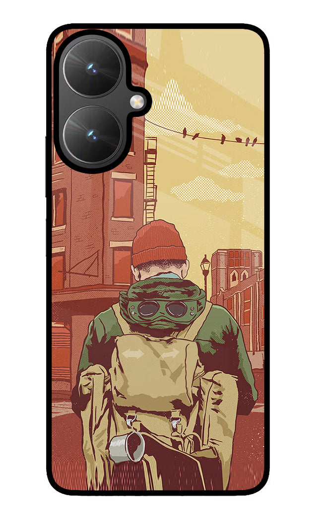 Adventurous Poco M6 5G Glass Case