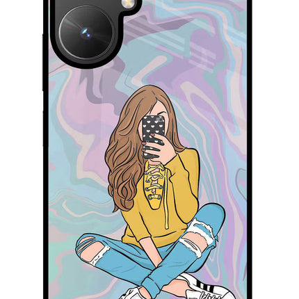 Selfie Girl Poco M6 5G Glass Case