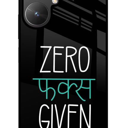 Zero Fucks Given Poco M6 5G Glass Case