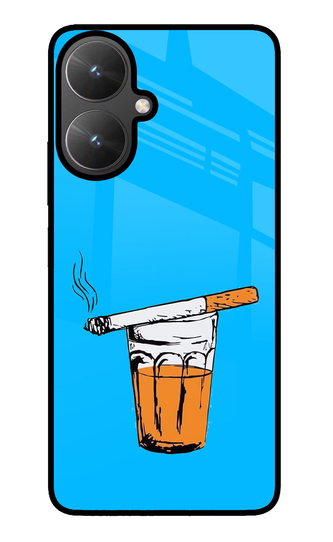 Chai Sutta Poco M6 5G Glass Case