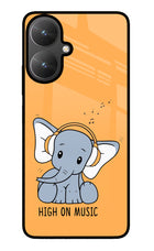 High On Music Poco M6 5G Glass Case