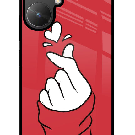 Korean Love Sign Poco M6 5G Glass Case