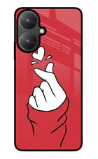 Korean Love Sign Poco M6 5G Glass Case