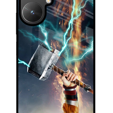 Thor Hammer Mjolnir Poco M6 5G Glass Case