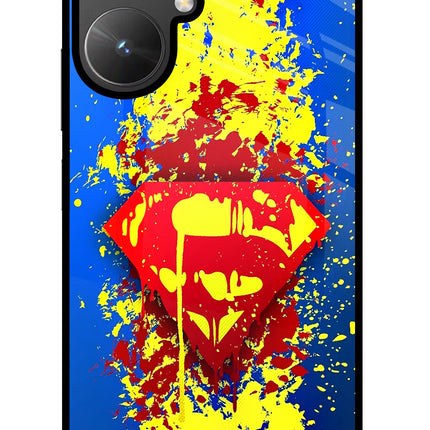 Superman logo Poco M6 5G Glass Case