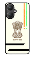 Satyamev Jayate Brown Logo Poco M6 5G Glass Case