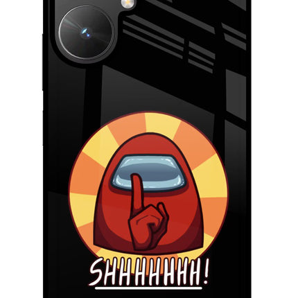 Among Us Shhh! Poco M6 5G Glass Case