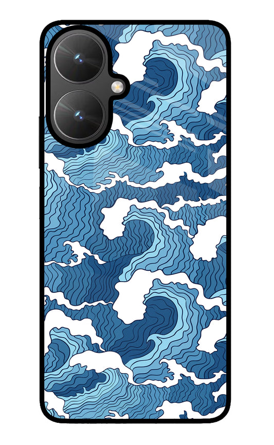 Blue Waves Poco M6 5G Glass Case