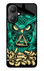 Green Owl Poco M6 5G Glass Case
