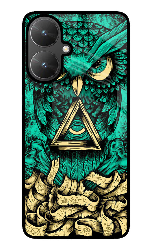 Green Owl Poco M6 5G Glass Case