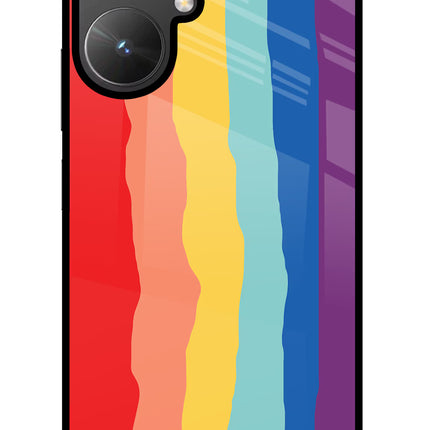 Rainbow Poco M6 5G Glass Case
