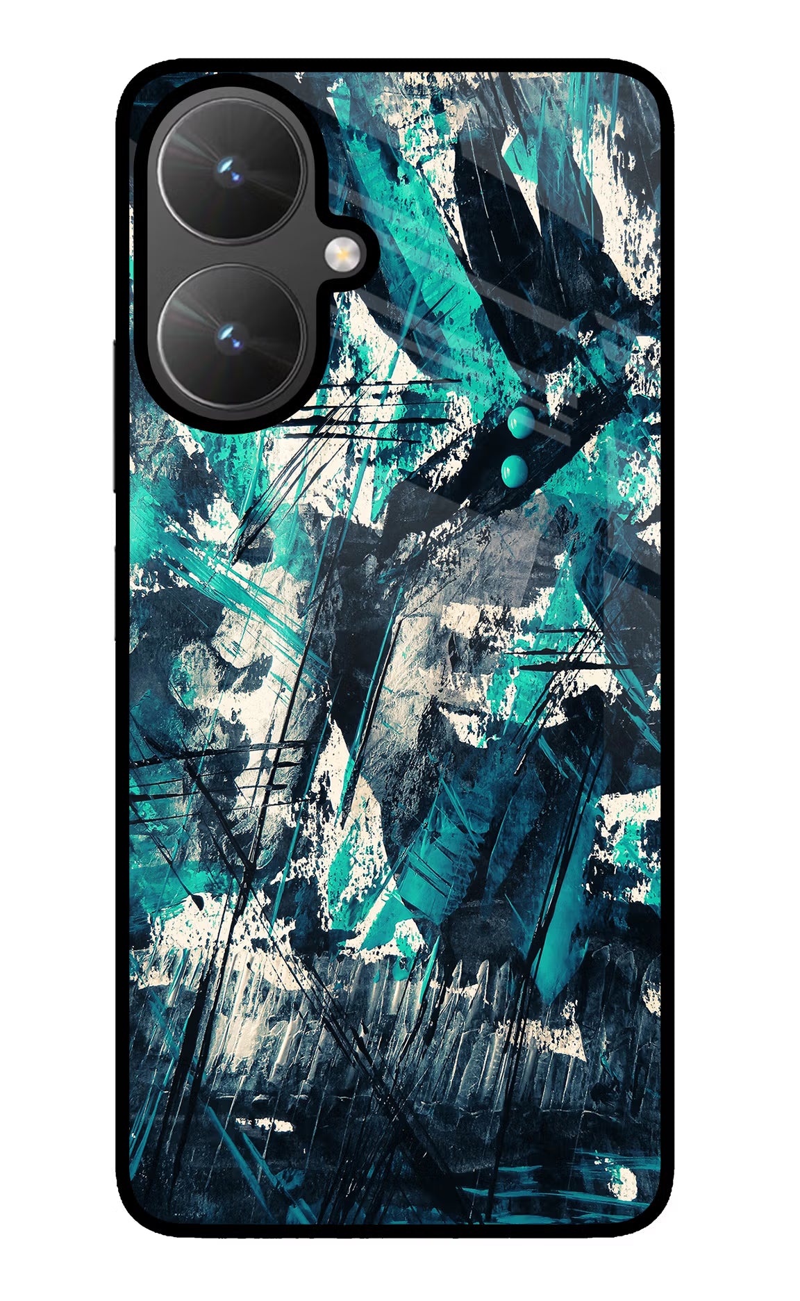 Artwork Poco M6 5G Glass Case Back Cover by Casekaro