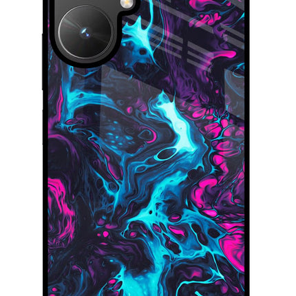 Abstract Poco M6 5G Glass Case