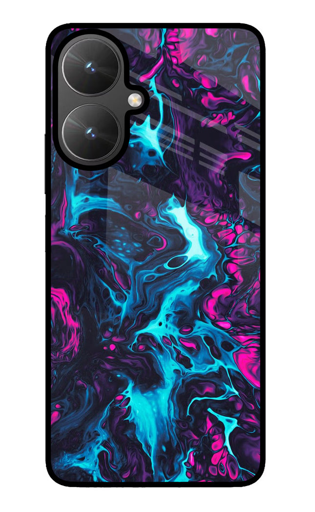 Abstract Poco M6 5G Glass Case