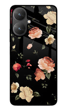 Flowers Poco M6 5G Glass Case