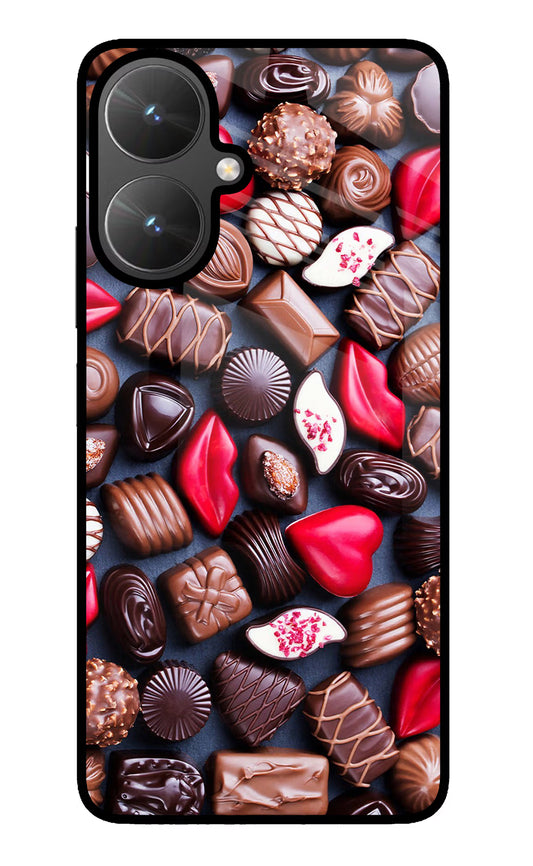 Chocolates Poco M6 5G Glass Case