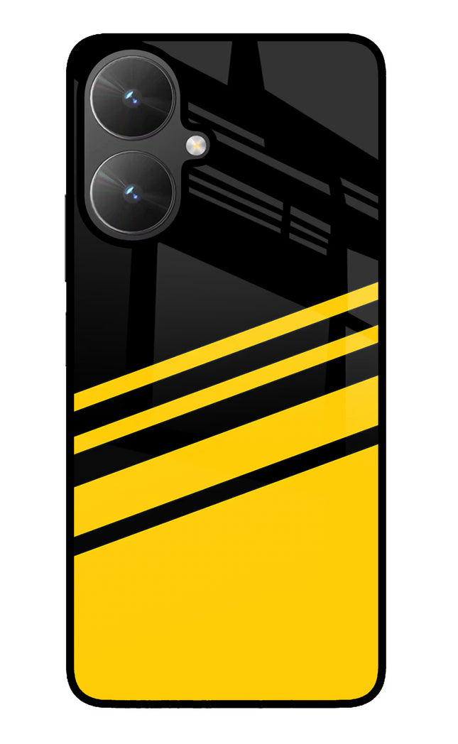 Yellow Shades Poco M6 5G Glass Case
