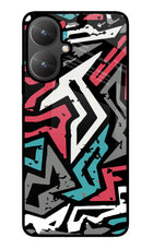 Geometric Graffiti Poco M6 5G Glass Case