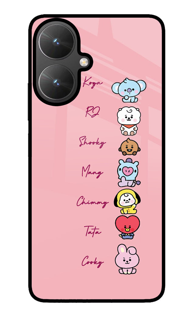 BTS names Poco M6 5G Glass Case