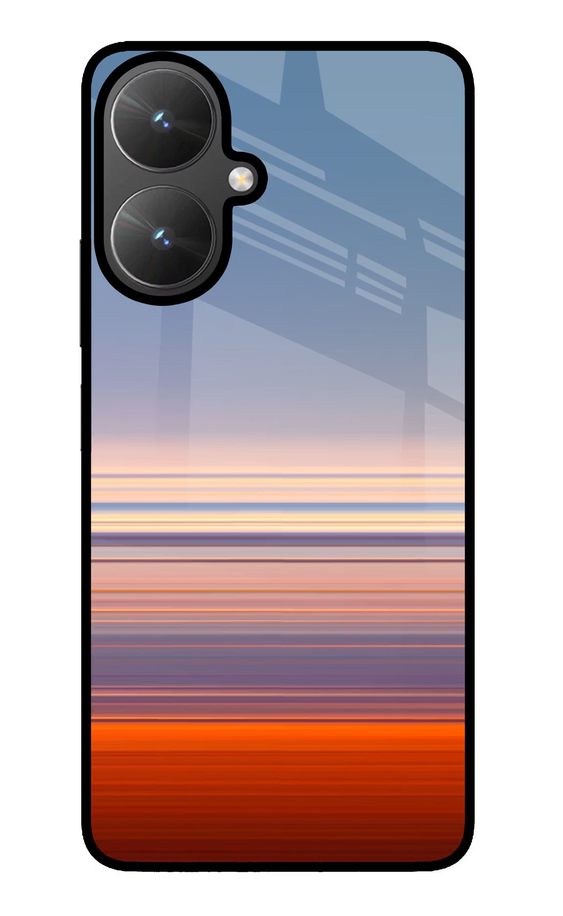 Morning Colors Poco M6 5G Glass Case Back Cover by Casekaro