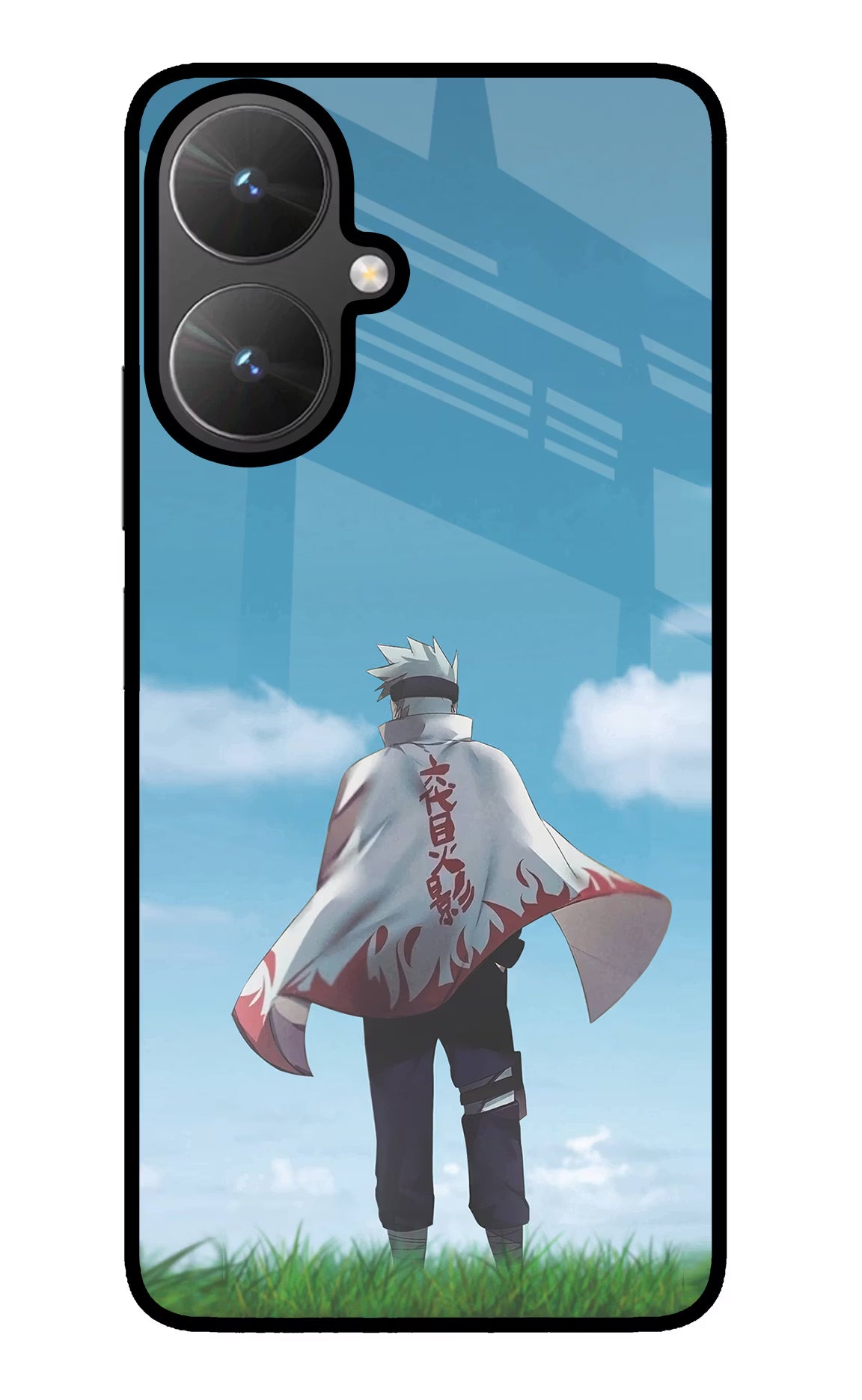 Kakashi Poco M6 5G Glass Case Back Cover by Casekaro