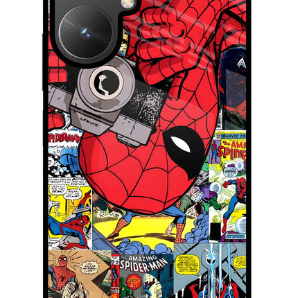 Spider Man Poco M6 5G Glass Case