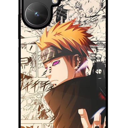 Pain Anime Poco M6 5G Glass Case