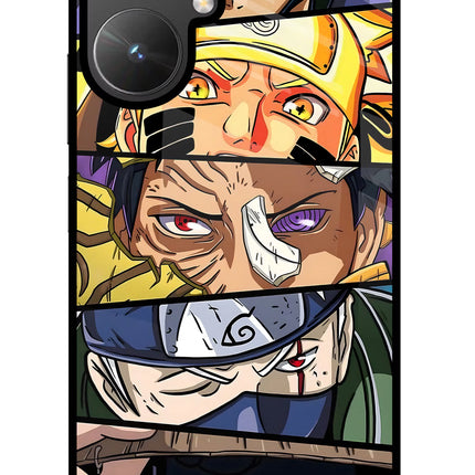 Naruto Character Poco M6 5G Glass Case