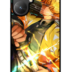 Demon Slayer Poco M6 5G Glass Case