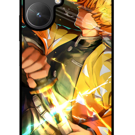 Demon Slayer Poco M6 5G Glass Case