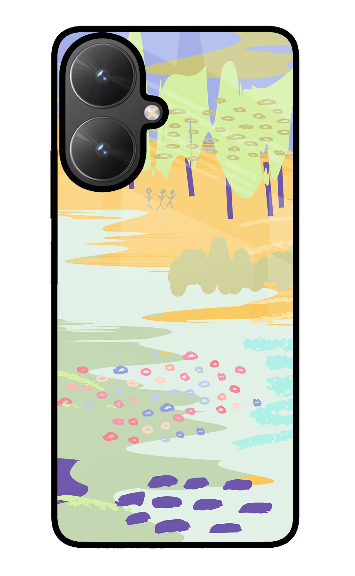 Scenery Poco M6 5G Glass Case Back Cover by Casekaro