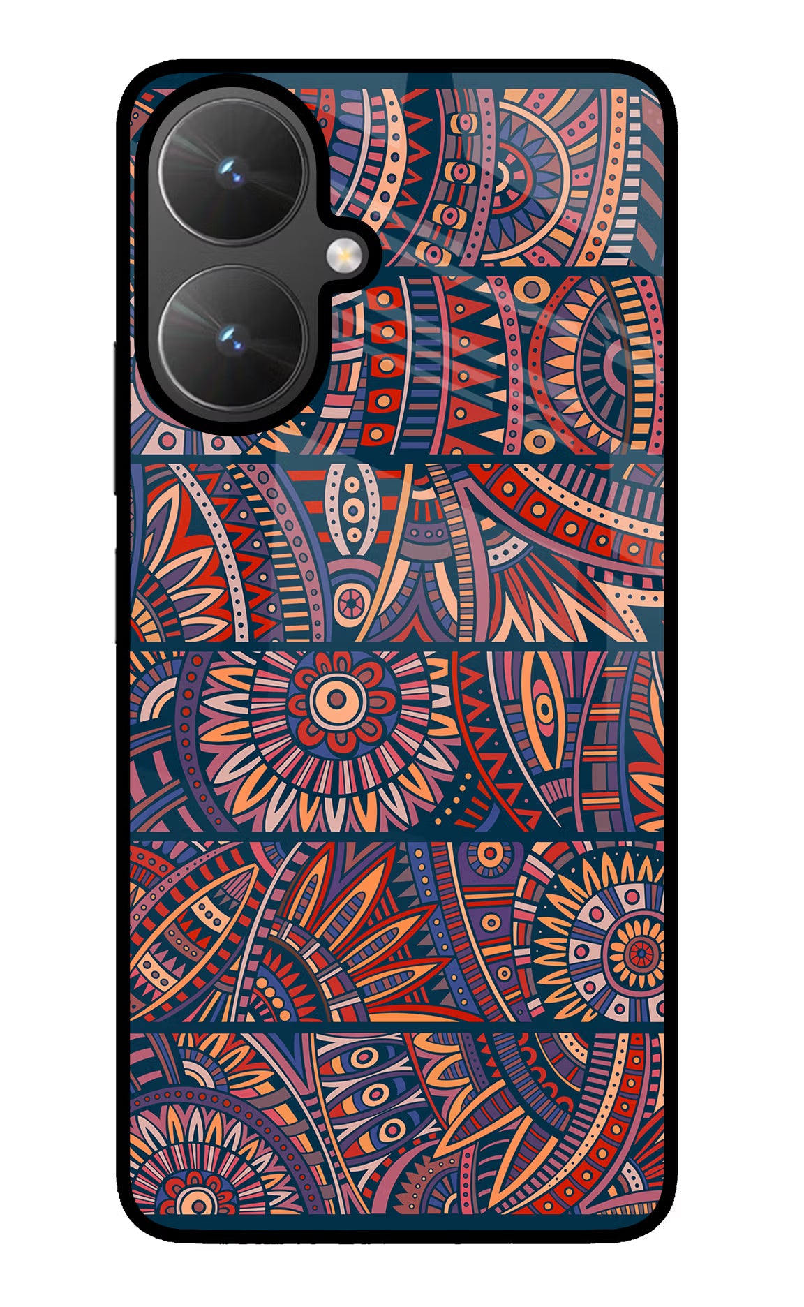 African Culture Design Poco M6 5G Glass Case Back Cover by Casekaro