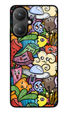 Veggie Doodle Poco M6 5G Glass Case