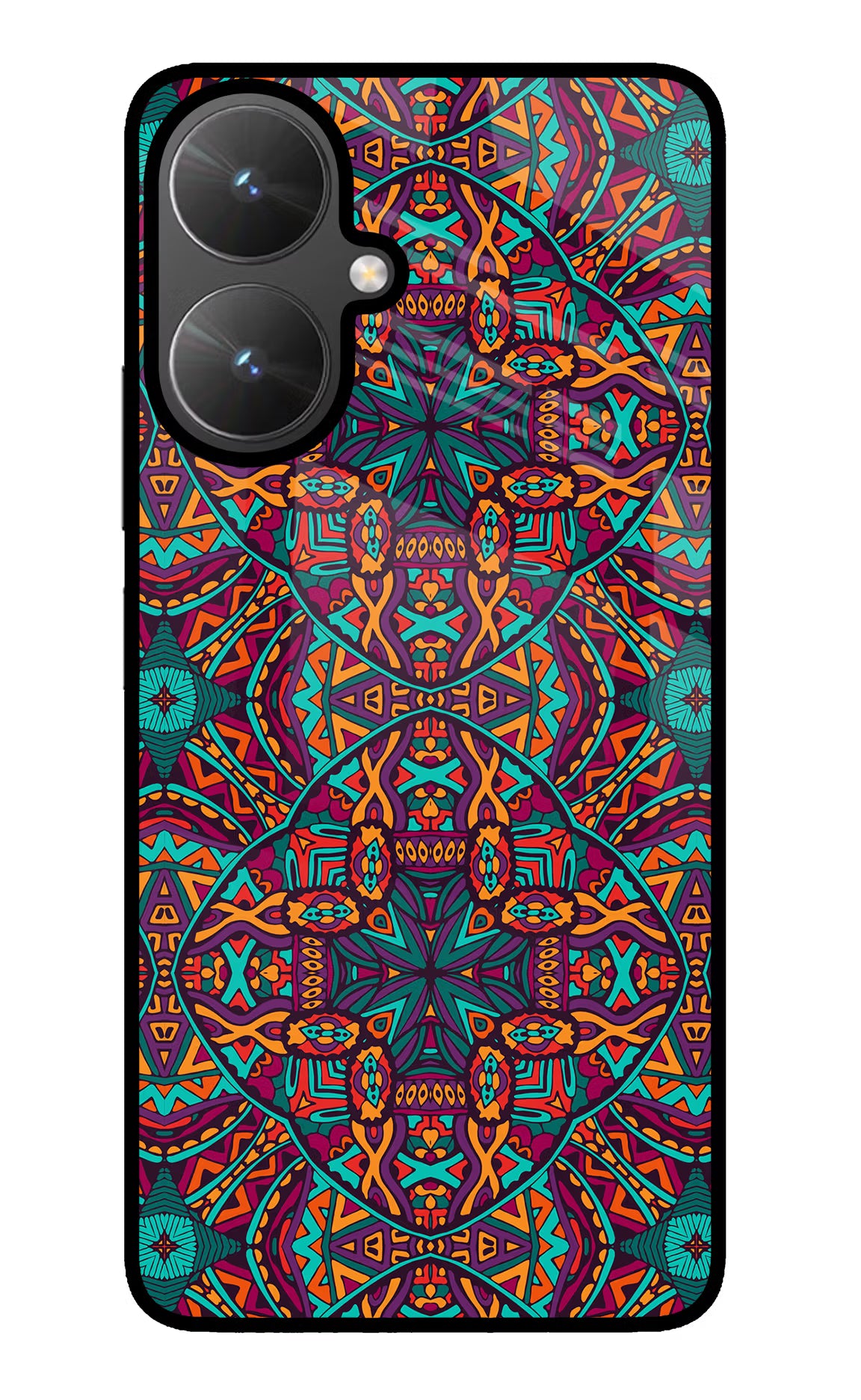 Colour Mandala Poco M6 5G Glass Case
