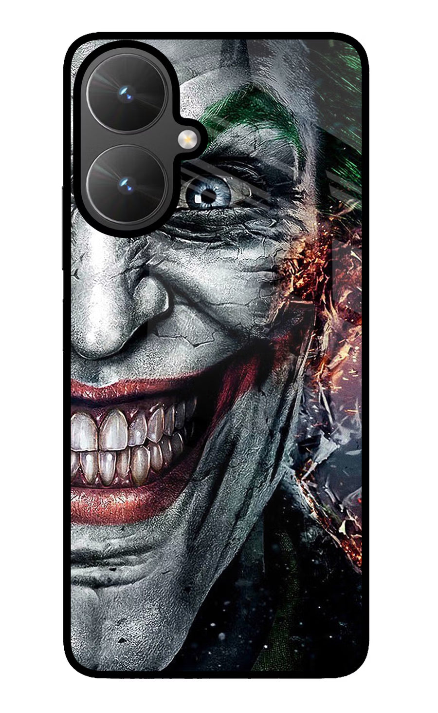 Joker Cam Poco M6 5G Back Cover, Glass case
