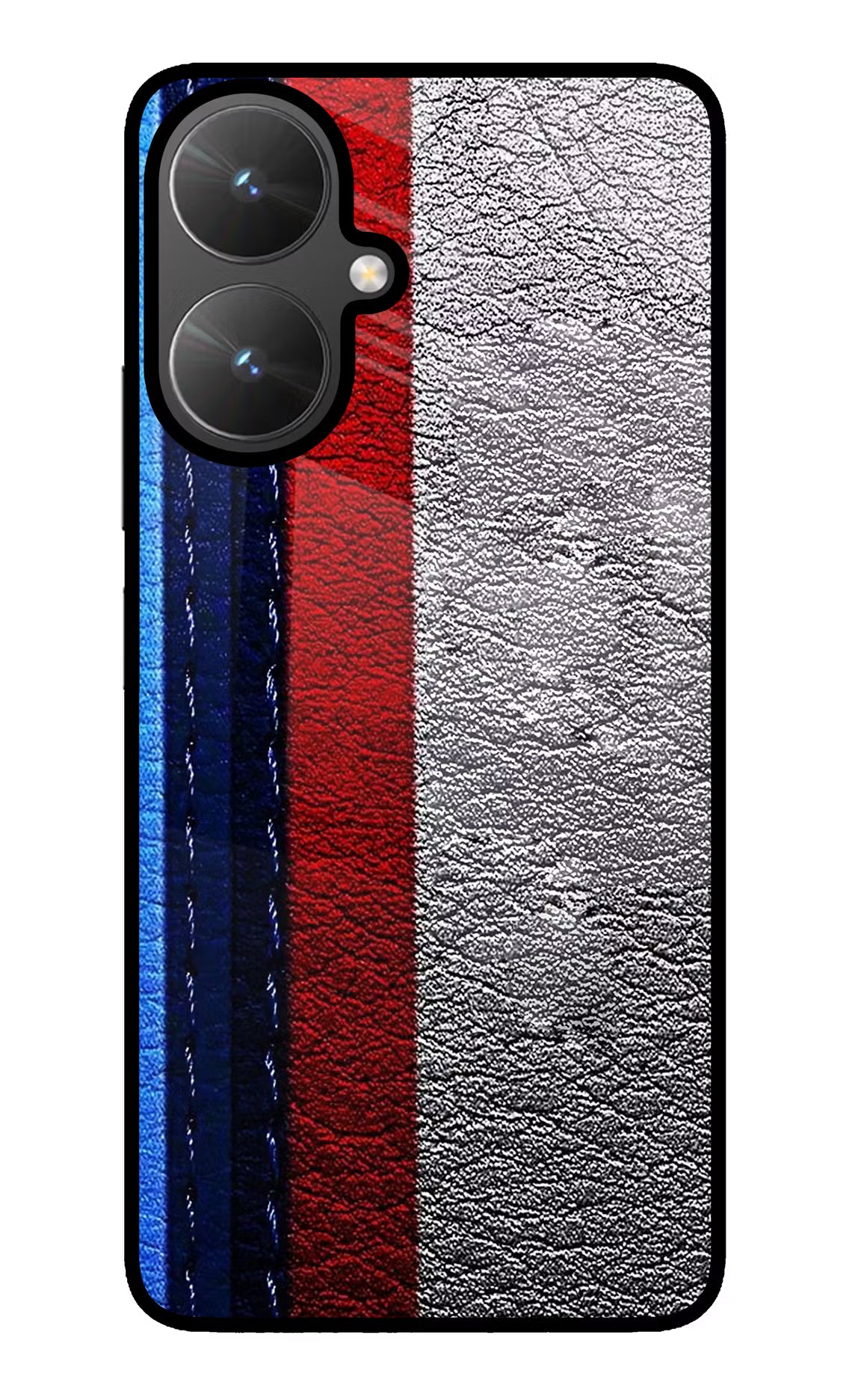 BMW Stripes Poco M6 5G Glass Case