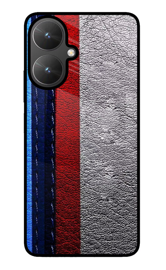 BMW Stripes Poco M6 5G Glass Case