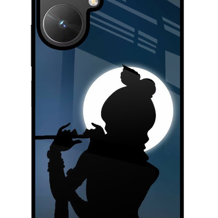 Shri Krishna Silhouette Poco M6 5G Glass Case