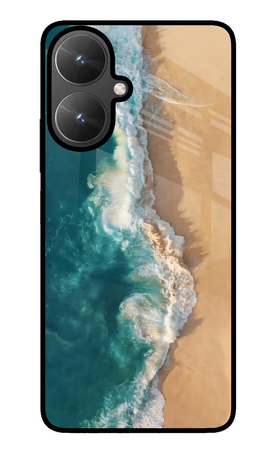 Ocean Beach Poco M6 5G Glass Case