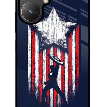 Captain America Marvel Art Poco M6 5G Glass Case